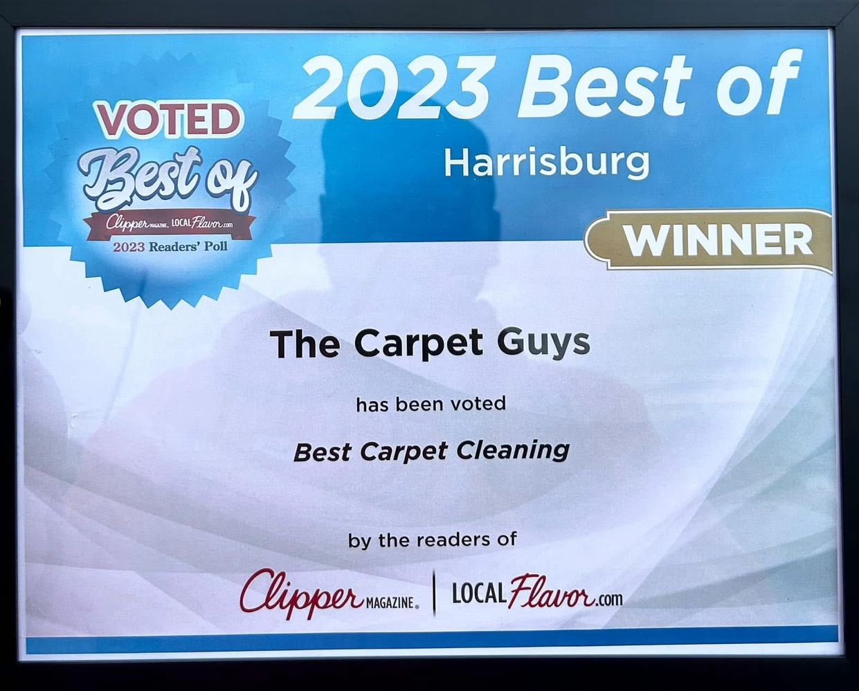 Best of Harrisburg 2023 — Best Carpet Cleaning, voted by Clipper readers