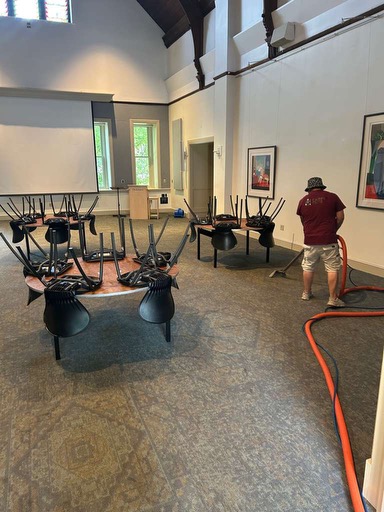 Carpet cleaning for Dickinson College campus facility