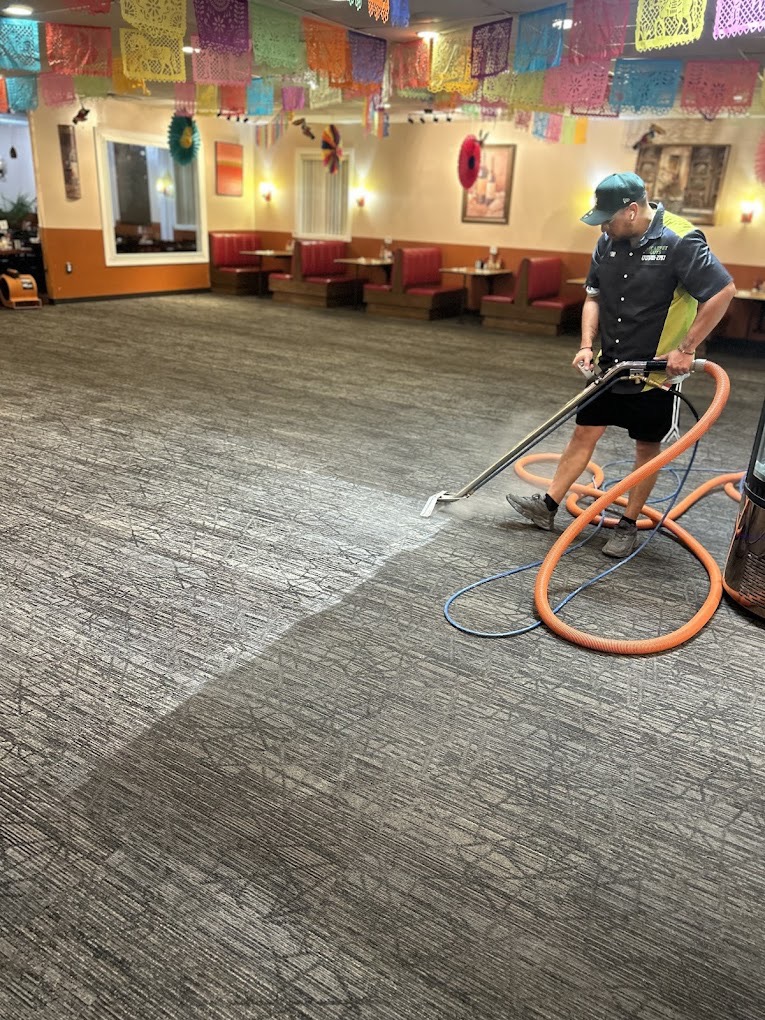 Interior carpet cleaning for restaurant dining area in Central PA